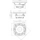 6ND430 Woofer 6" 200W 16Ω 92.5dB