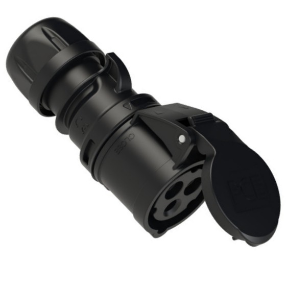 213-6TTx PCE 16A 230V 2P+E Nero Presa 