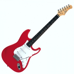 S-300 STRATOCASTER ELECTRIC GUITAR - RED CHROME