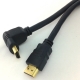 Cavo HDMI/HDMI 90° 28AWG V1.4 cont. dorati Mt.3