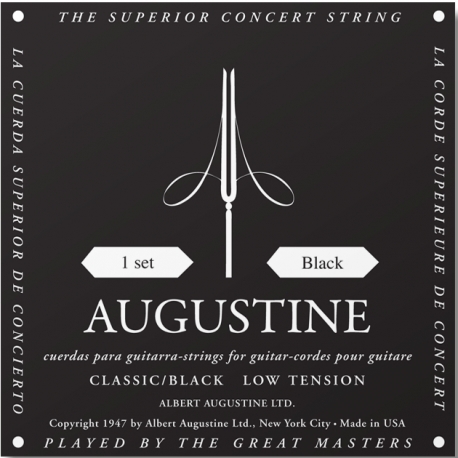AUGUSTINE CLASSIC/BLACK Low Tension - Set Corde Nylon