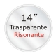 PEACE Pelle per RULLANTE 14" Trasparente Risonante 