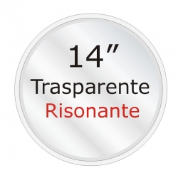 PEACE Pelle per RULLANTE 14\" Trasparente Risonante