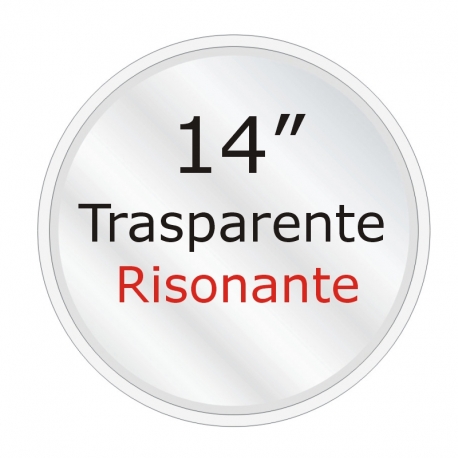 PEACE Pelle per RULLANTE 14\" Trasparente Risonante