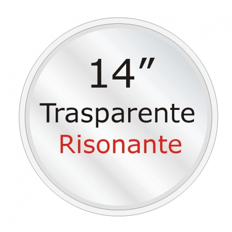 PEACE Pelle per RULLANTE 14" Trasparente Risonante 