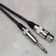 Cavo microfonico Nero F. XLR / M.6,3MM Prof.le