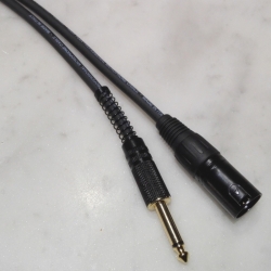 Cavo bilanciato Ã¸7mm M.XLR / M. 6,3mm cont. dorati