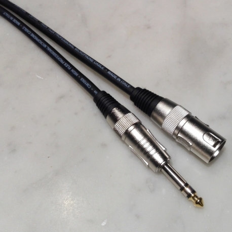 Cavo microfonico M. XLR / M.6,3MM Stereo Mt.5