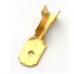 Faston maschio 6,3mm in ottone - Conf. 200pz