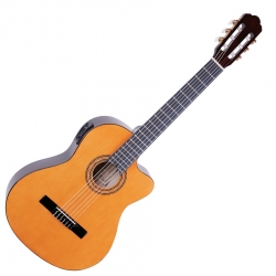 TOLEDO GC200CE-YW Chitarra elettroclassica con Top in Abete