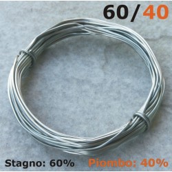 Conf. 5 metri stagno 60/40 ø 1mm 