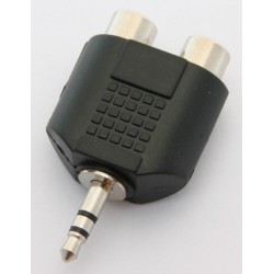 Adattatore M/2F rca pvc/nichel