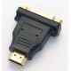 Adattatore Maschio HDMI / Femmina DVI dorato