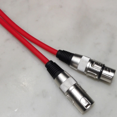 Cavo microfonico Rosso XLR Maschio/Femmina Prof.le