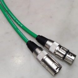 Cavo microfonico Verde XLR Maschio/Femmina Prof.le