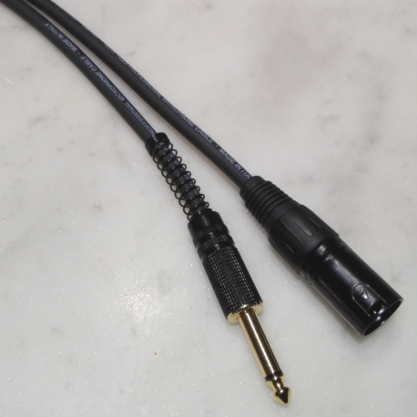 Cavo microfonico prof.le M. XLR / M. 6.3MM Mt.1