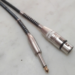 Cavo microfonico F. XLR / M.6,3MM Mt.5