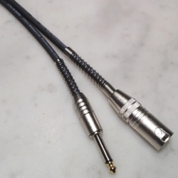 Cavo microfonico Nero M.XLR / M.6,3MM Prof.le