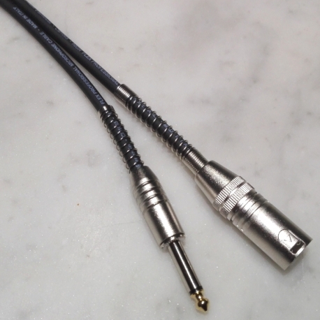 Cavo microfonico Nero M.XLR / M.6,3MM Prof.le