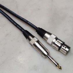 Cavo microfonico Nero F. XLR / M.6,3MM Prof.le