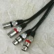 Cavo stereo bilanciato prof.le 4 maschi 6,3mm stereo