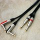 Cavo stereo ultraflex prof.le 2 m. 6,3mm/2 m. 6,3mm 90Â°