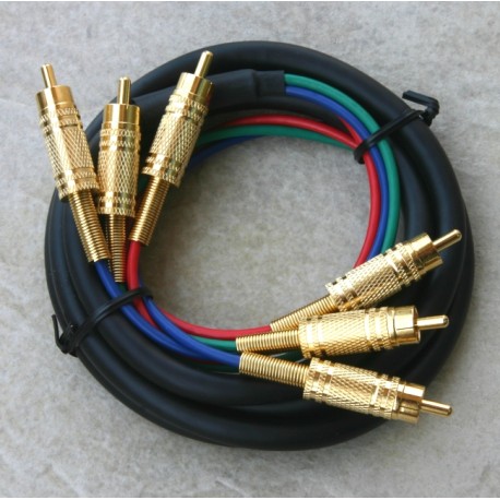 Cavo RGB con 6 maschi rca dorati