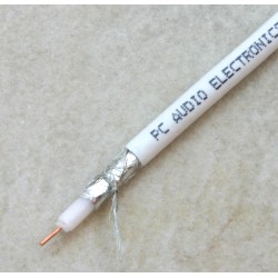 Cavo satellite 75 Ohm bianco Ã¸ 6mm 