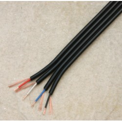 Piattina schermata quadripolare nera 2,8x11,2mm