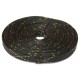 Guaina trecciata nera+spirale oro ø 12mm 