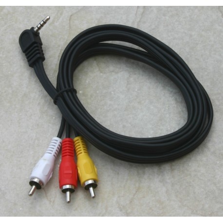 Cavo maschio 3,5mm 4 poli/3 maschi rca