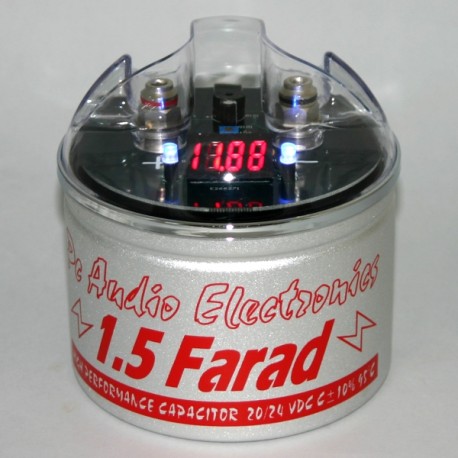 Condensatore small size 1,5 F con display rosso