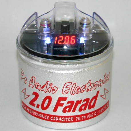 Condensatore small size 2F con display rosso