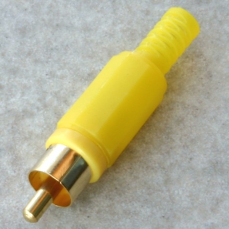 Maschio rca volantedorato/pvc giallo