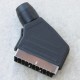 Spina scart 21 poli nichel/pvc nero