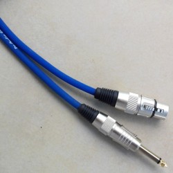 Cavo microfonico Nero F. XLR / M.6,3MM Prof.le