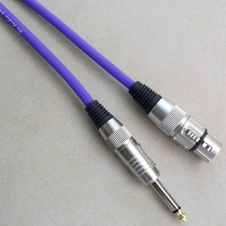 Cavo microfonico Nero F. XLR / M.6,3MM Prof.le