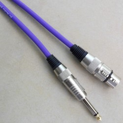 Cavo microfonico Nero F. XLR / M.6,3MM Prof.le