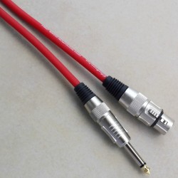 Cavo microfonico Nero F. XLR / M.6,3MM Prof.le
