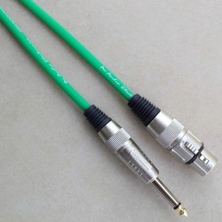 Cavo microfonico Nero F. XLR / M.6,3MM Prof.le