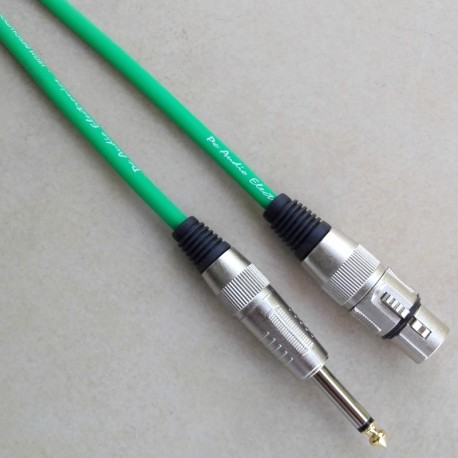 Cavo microfonico Nero F. XLR / M.6,3MM Prof.le