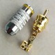 Coppia maschi rca dorati/cromo Ã˜ 6,3mm
