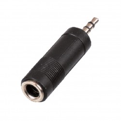 Audio adaptor 3.5mm stereo plug - 6.3mm stereo jack