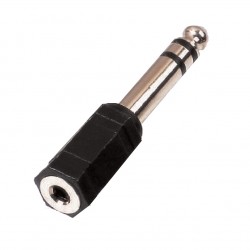 ADATT JACK MASCHIO 6.3MM STEREO - JACK FEMMINA 3.5MM STEREO